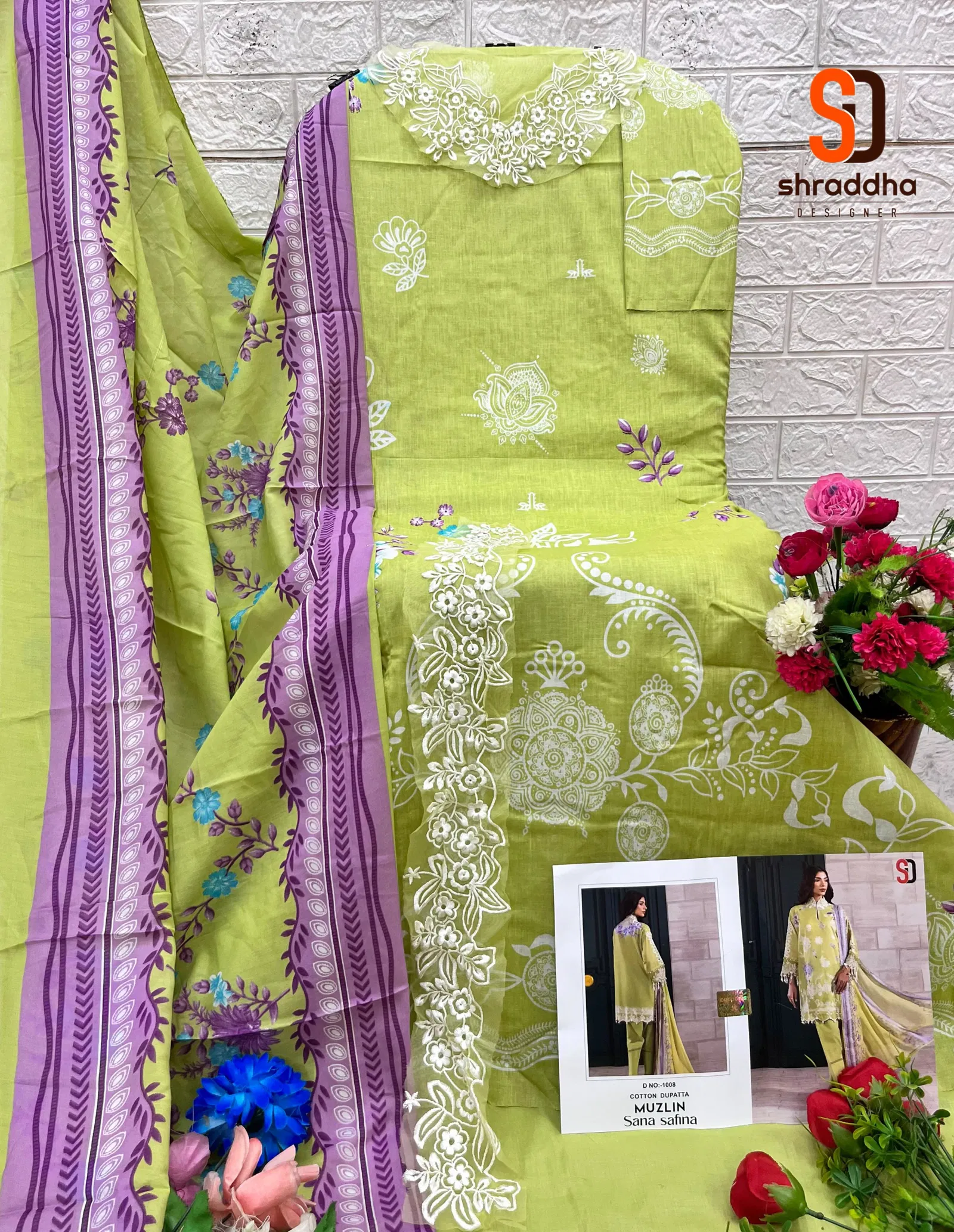 Muzlin Sana Safinaz By Sharaddha Lawn Cotton Pakistani Dress Material Orders In India